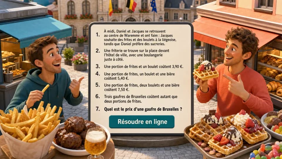 ♦ ♦ Des frites et des gaufres