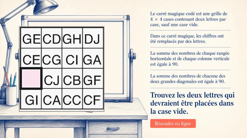♦♦ Le carré codé