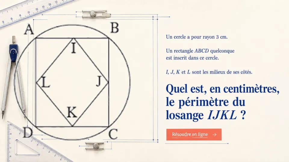 ♥ Un losange dans un rectangle