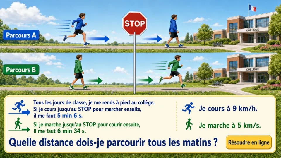 ♦♦ Marche ou course ?