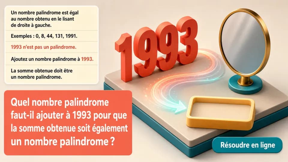 ♦♦ Rendez-moi palindrome